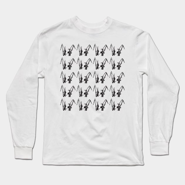 Danzig Cranes design Long Sleeve T-Shirt by lkn